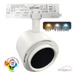 LED TrackLight Τριφασικό 40W-30W Λευκό ROME GxTronic Ρυθμιζόμενη γωνία 24º-60º UGR13 CCT