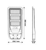 Solar Δρόμου Led SST150W 5700K Panel 10W/Battery 16Ah - Image 4