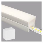 Προφίλ σιλικόνης FLEX 20-20 για ταινίες LED έως 12mm