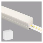 Προφίλ σιλικόνης FLEX 12-12 για ταινίες LED έως 8mm