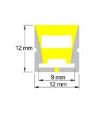 Προφίλ σιλικόνης FLEX 12-12 για ταινίες LED έως 8mm - Image 3