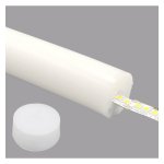Προφίλ σιλικόνης FLEX D22 για ταινίες LED έως 10mm