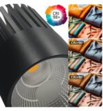 LED Tracklight 40W GRAZ Μαύρο BRIDGELUX Chip μονοφασικής ράγας - CRI +98 - CCT - Image 3