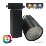 LED Tracklight 40W GRAZ Μαύρο BRIDGELUX Chip μονοφασικής ράγας - CRI +98 - CCT
