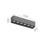 InLight Φωτιστικό LED 6W 3000K για Ultra-Thin μαγνητική ράγα σε λευκή απόχρωση D:12,2cmX2,4cm (T02801-WH) - Image 2
