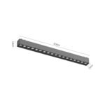 InLight Φωτιστικό LED 18W 3000K για Ultra-Thin μαγνητική ράγα σε λευκή απόχρωση D:33,8cmX2,4cm (T02901-WH) - Image 2