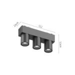 InLight Φωτιστικό LED 5W 3CCT για Ultra-Thin μαγνητική ράγα σε μαύρη απόχρωση (by tuya and zigbee) D:12,2cmX5,5cm (T05005-BL) - Image 2
