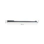 InLight Γραμμικό φωτιστικό LED 36W 3000K για μαγνητική ράγα σε μαύρη απόχρωση D:60cmx4,3cm (TM06101-Black) - Image 2
