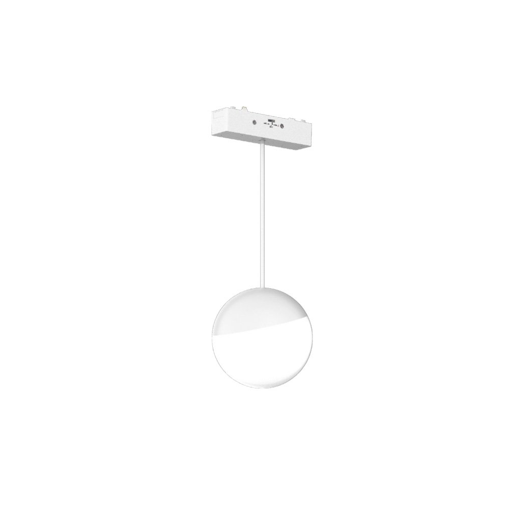 tmu0200-2 Inlight Κρεμαστό Φωτιστικό LED 6W 3CCT για Ultra-Thin μαγνητική ράγα σε λευκή απόχρωση D:10X10cm (TMU0200-White) - Image 1
