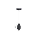 Inlight Κρεμαστό Φωτιστικό LED 5W 3CCT για Ultra-Thin μαγνητική ράγα σε λευκή απόχρωση D:9Χ12cm (TMU0220-White) - Image 2