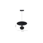 Inlight Κρεμαστό Φωτιστικό LED 5W 3CCT για Ultra-Thin μαγνητική ράγα σε λευκή απόχρωση D:23X20cm (TMU0240-White) - Image 2