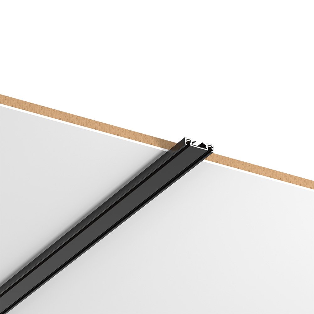 tr007-bl InLight Ultra-Thin μαγνητική ράγα σε μαύρη απόχρωση D:1m (TR007-BL) - Image 1