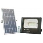V-TAC LED Ηλιακός Προβολέας 25W 550lm Μαύρος 4000K 120° Φως Ημέρας 5000mAh 8573