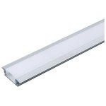V-TAC Προφίλ αλουμινίου για ταινίες LED χωνευτό 2000 x 24.7 x 7mm, με λευκό γαλακτερό κάλυμμα 3368