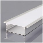 V-TAC Χωνευτό προφίλ αλουμινίου για ταινίες LED 2000x50x20mm SKU:23179