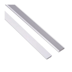 ΨΥΚΤΡΑ ΑΛΟΥΜΙΝΙΟΥ ΓΙΑ ΤΑΙΝΙΕΣ LED ΑΣΗΜΙ 2000×17,4mm (ΤΙΜΗ 1m)